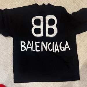 Balenciaga Black Crewneck Top